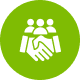 Group handshake icon